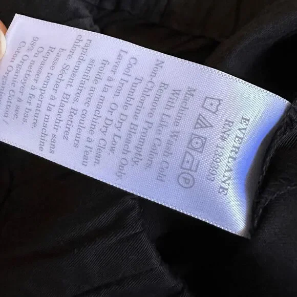 NWOT Everlane Women's Black The Easy Pull On Elastic Waist Pants Medium - Picture 6 of 9